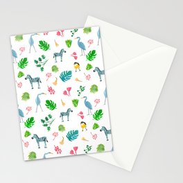 Tropical Floral Stationery Cards