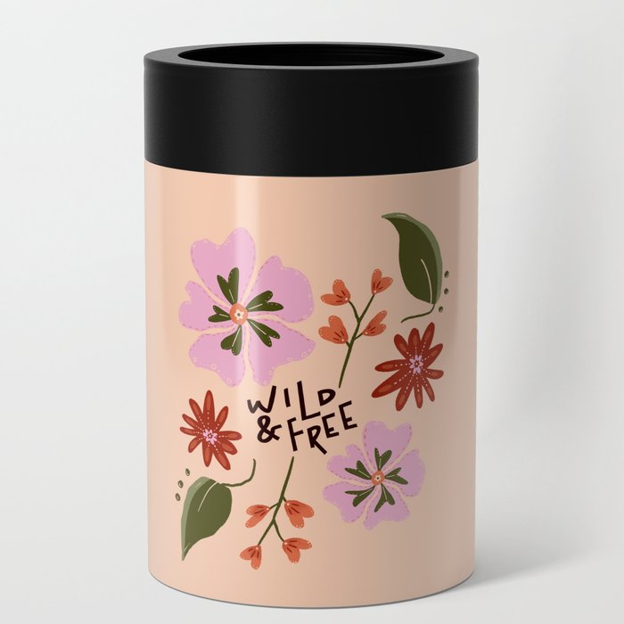 Floral Wild & Free Can Cooler