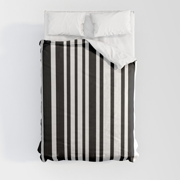 Black and White Lines Comforter