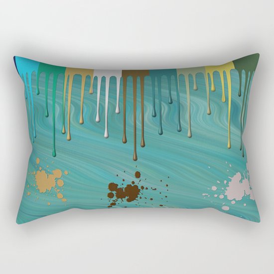 Messy Painter Rectangular Pillow