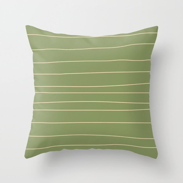 Natural colors minimal hand drawn lines 3 Throw Pillow