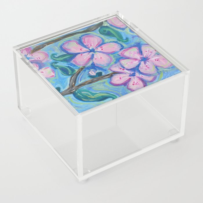 Cherry Blossom Composition #1 Acrylic Box