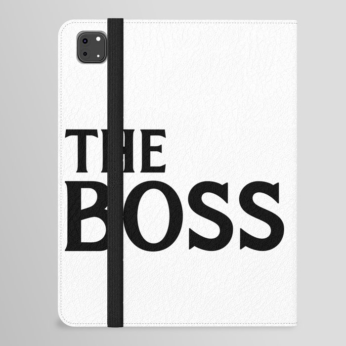 The Boss Funny Couples Quote iPad Folio Case