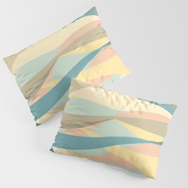 Pastel colored waves Pillow Sham