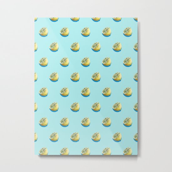 Lemonade Blue Metal Print