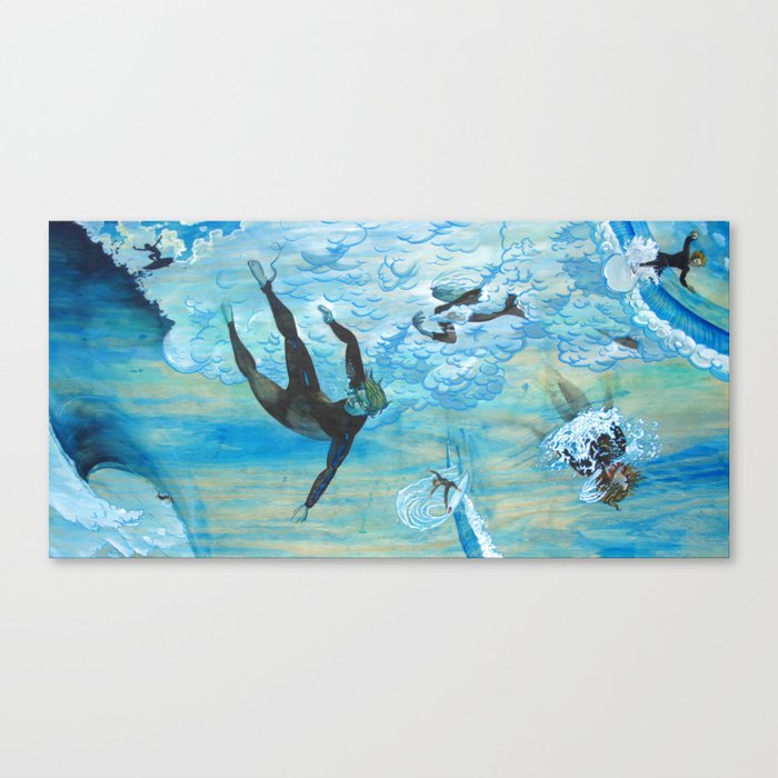 Chaotic Surfer Canvas Print