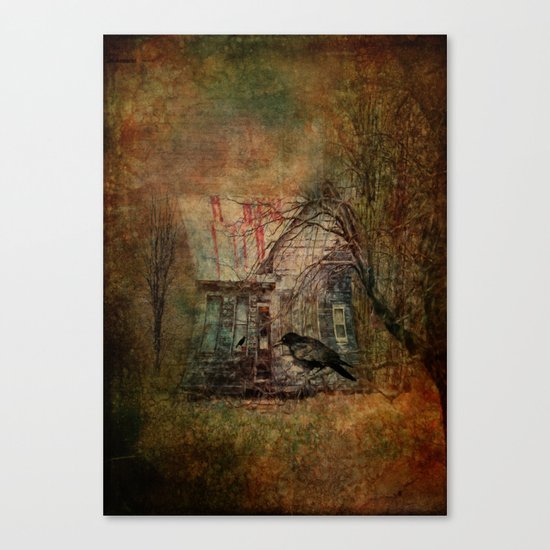 Courting Crow Canvas Print