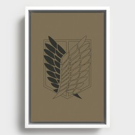 Attack on Titan: Wings Of Freedom Logo (Outline) Framed Canvas
