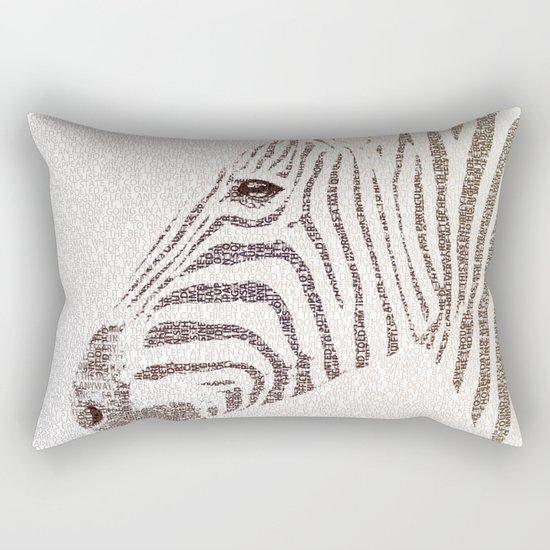 The Intellectual Zebra Rectangular Pillow