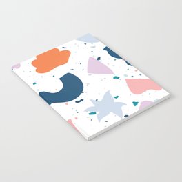 Abstract Colorful Shapes Terrazzo Notebook