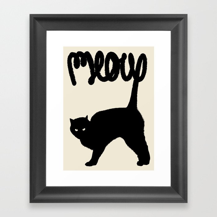 Meow Framed Art Print