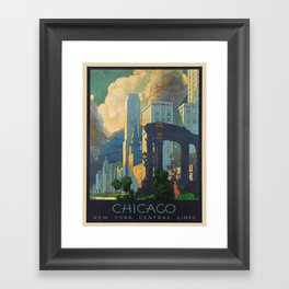 Vintage poster - Chicago Framed Art Print