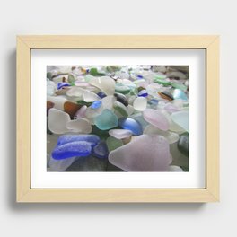 Sea Glass Assortment 6 Recessed Framed Print