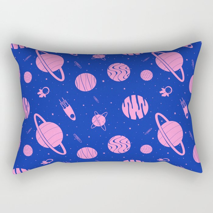 pinky planet(blue) Rectangular Pillow