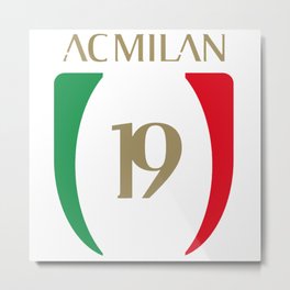 4 AC MILAN SCUDETTO 19 2021 2022 CHAMPION Metal Print | 1920212022, Champion, Drawing, Scudetto, 4Acmilan 