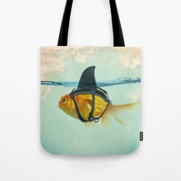 Brilliant DISGUISE - Goldfish with a Shark Fin Umhängetasche | Aqua, Nature, Animal, Goldfish, Orange, Teal, Graphicdesign, Digital, Fin, Curated 