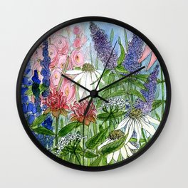 Adventure in the Garden Wall Clock