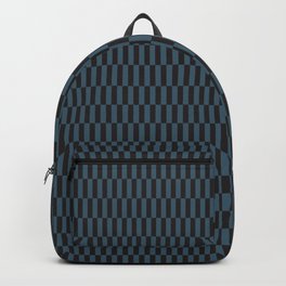 Lanky Checkers | Iron + Blue Backpack