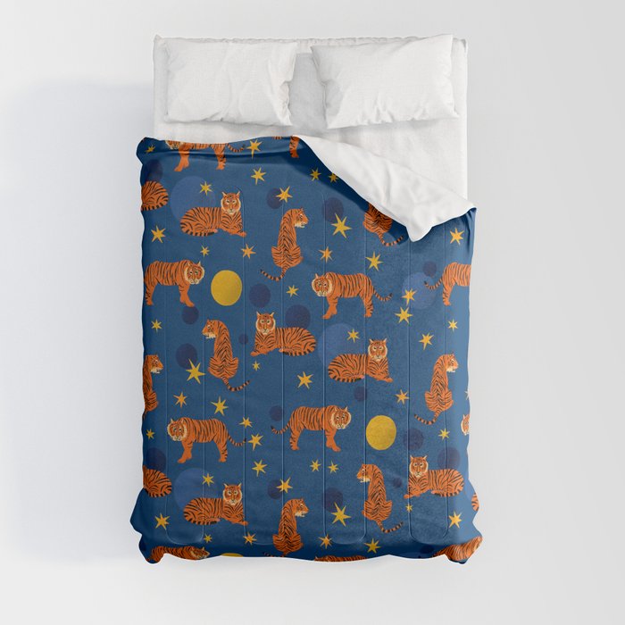 Cosmic Tigers Comforter