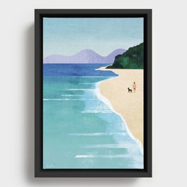 Beach Walk II Framed Canvas
