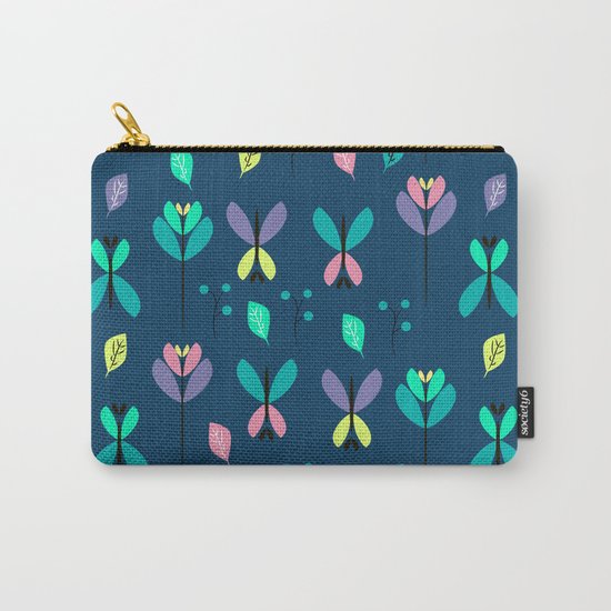 Floral night Carry-All Pouch