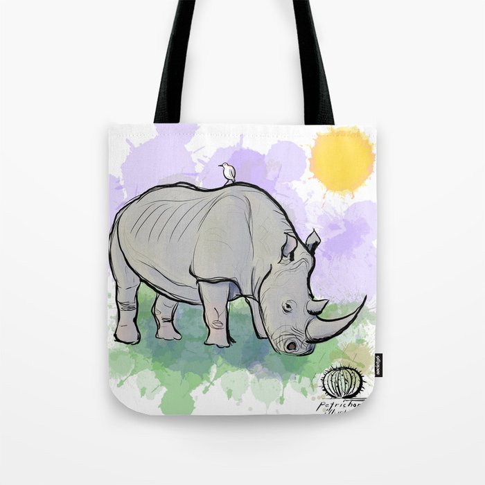 Rhinoceros Tote Bag