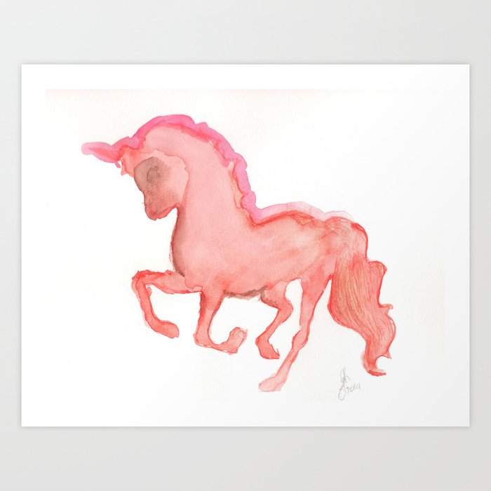 Love Me My Unicorn Art Print