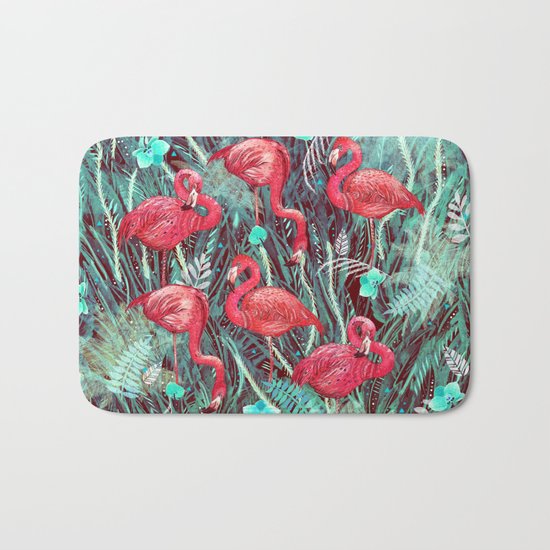 FLAMINGOS Bath Mat