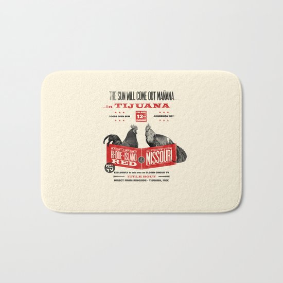 Cockfight! Bath Mat