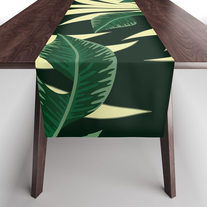 Monstera Forest Table Runner