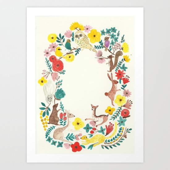 in the forest Art Print