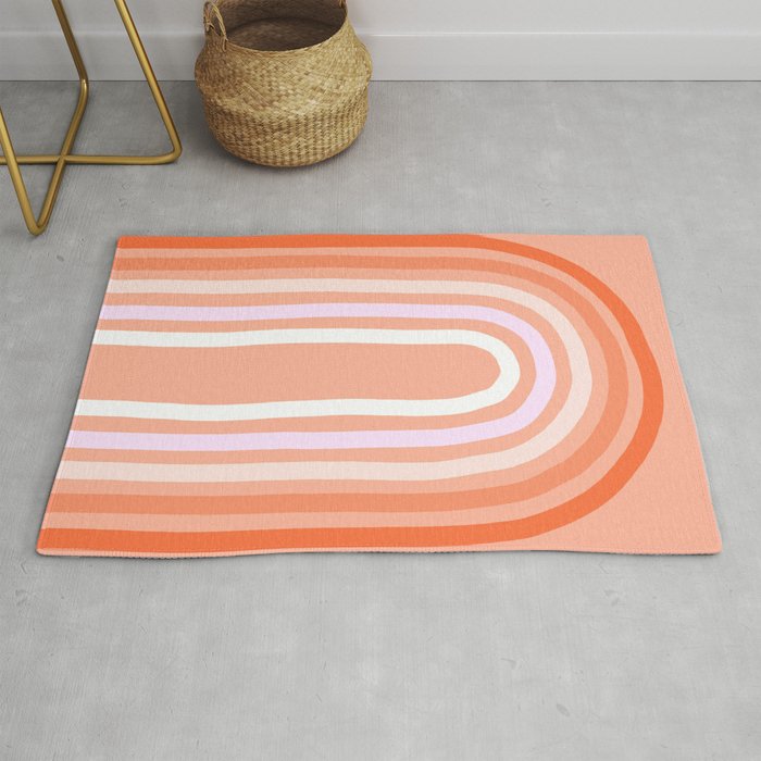 Rise above the Rainbow - Peachy pastels Rug