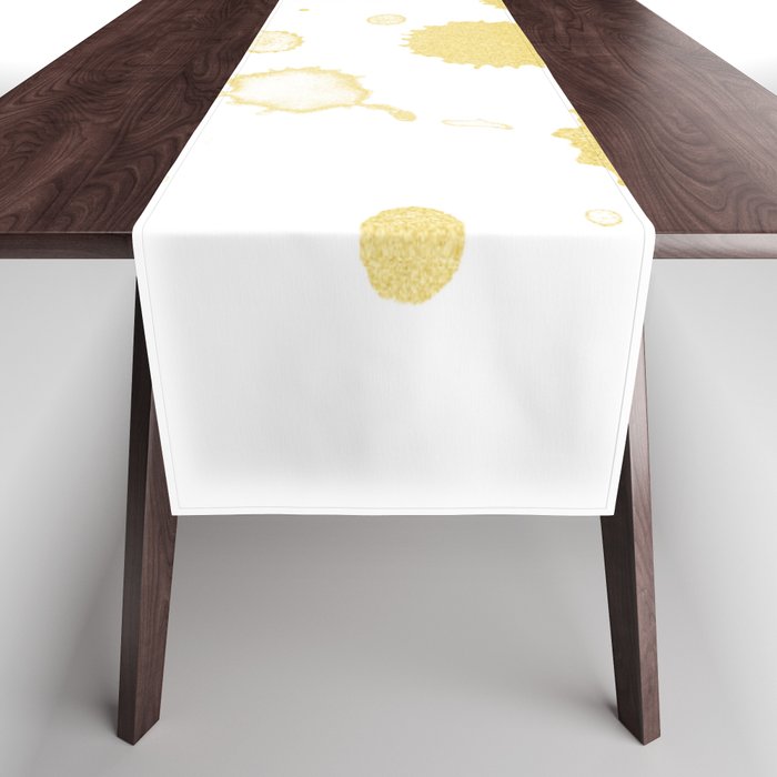 Yellow Watercolor Table Runner