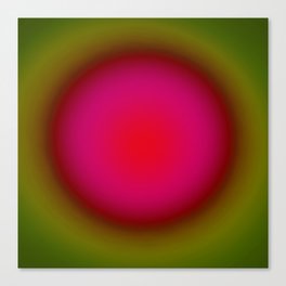 Orb Gradient // Pink & Olive Canvas Print