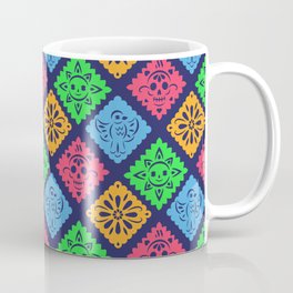 Papel Picado Coffee Mug | Cempasuchil, Calavera, Halloween, Mexicancolors, Mexicandesign, Sun, Mexicanmarigold, Quetzal, Mexicanparty, Calaveradeazucar 