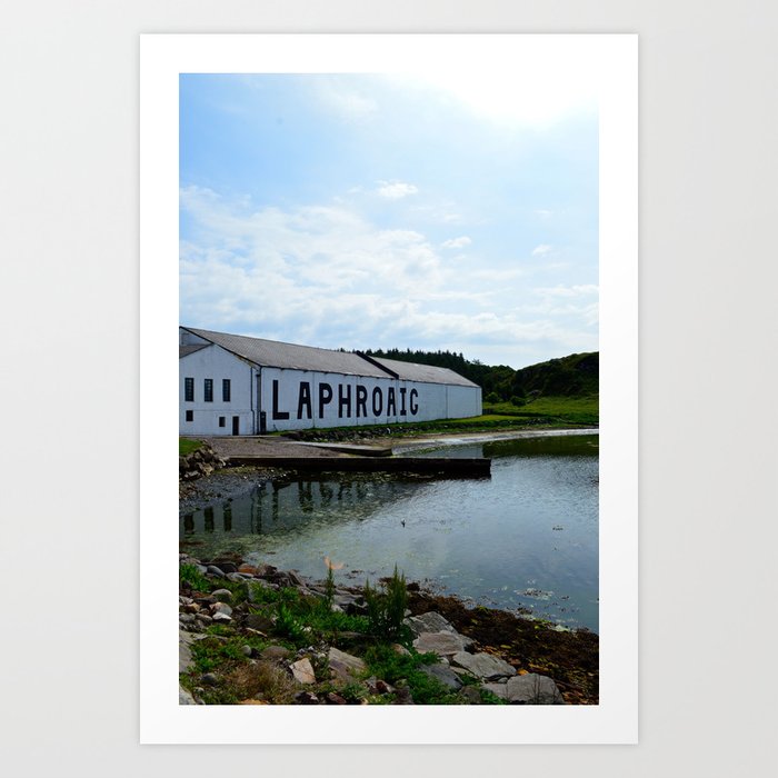 The Laphroaig Distillery in Islay Art Print
