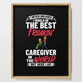 Caregiver Quotes Elderly Caregiving Care Worker Serving Tray