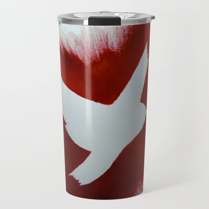 THEPEACEBOMB REDNGOLD Travel Mug