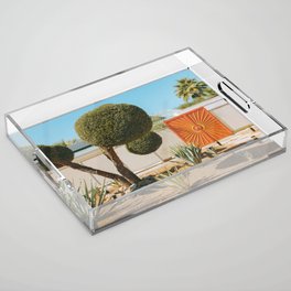 Peachy Gates of Palm Springs Acrylic Tray