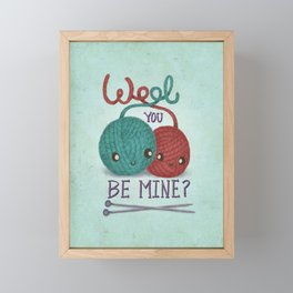 Wool You Be Mine? Framed Mini Art Print