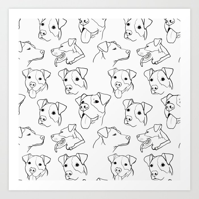 Happy Dogs Art Print