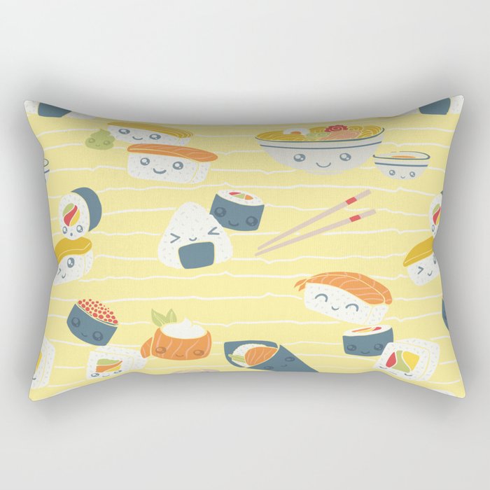 Sushi Kawaii Rectangular Pillow