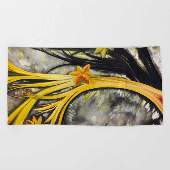 stand out from the crowd Beach Towel