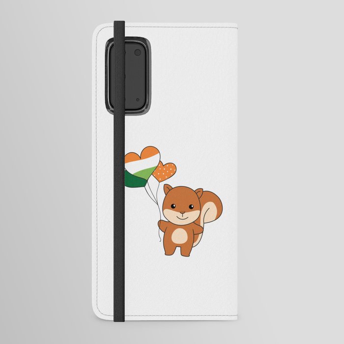 Squirrel Ireland Balloons Cute Animals Happiness Android Wallet Case