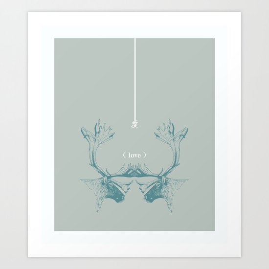 Love is wild Art Print