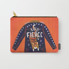 Stay Fierce Tiger Jacket Carry-All Pouch