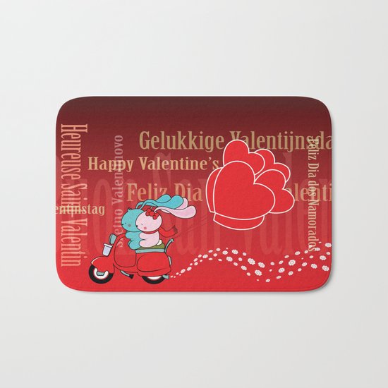 Happy Valentine's Day! Bath Mat