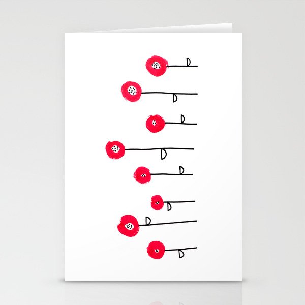 red buds Stationery Cards