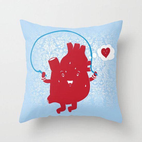 Cardio Ambition Throw Pillow