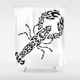 Lobster in shapes Shower Curtain